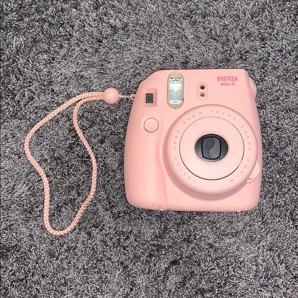 Pink Instax Mini 8 Polaroid